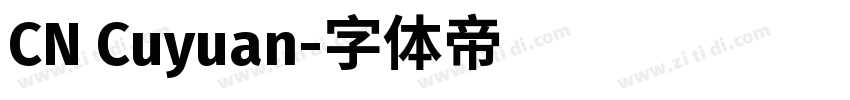 CN Cuyuan字体转换